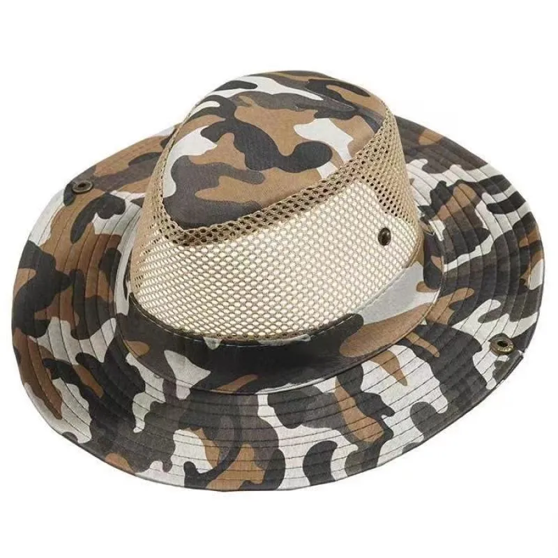 Men's Camouflage Hollow Mesh Breathable Sun Fisherman's Hat 20468125Z sold by Manly product image thumbnail 2