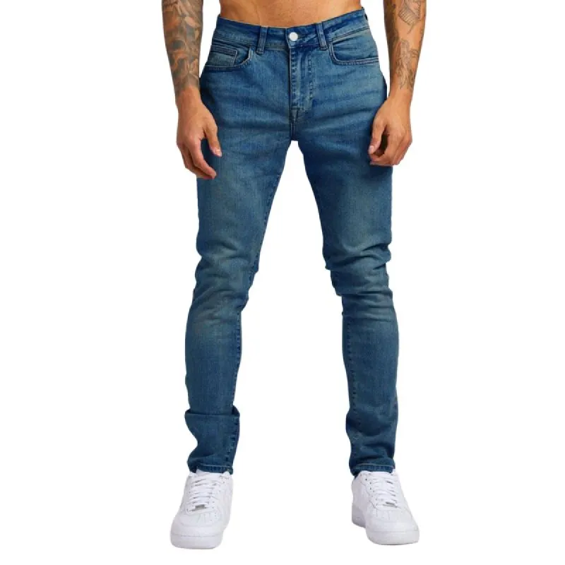 Men's Casual Washed Straight Slim Fit Jeans 52047374M sold by Manly