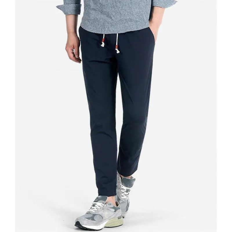 Men's Cool Solid Color Straight Drawstring Pants 60723916Y sold by Manly product image thumbnail 4