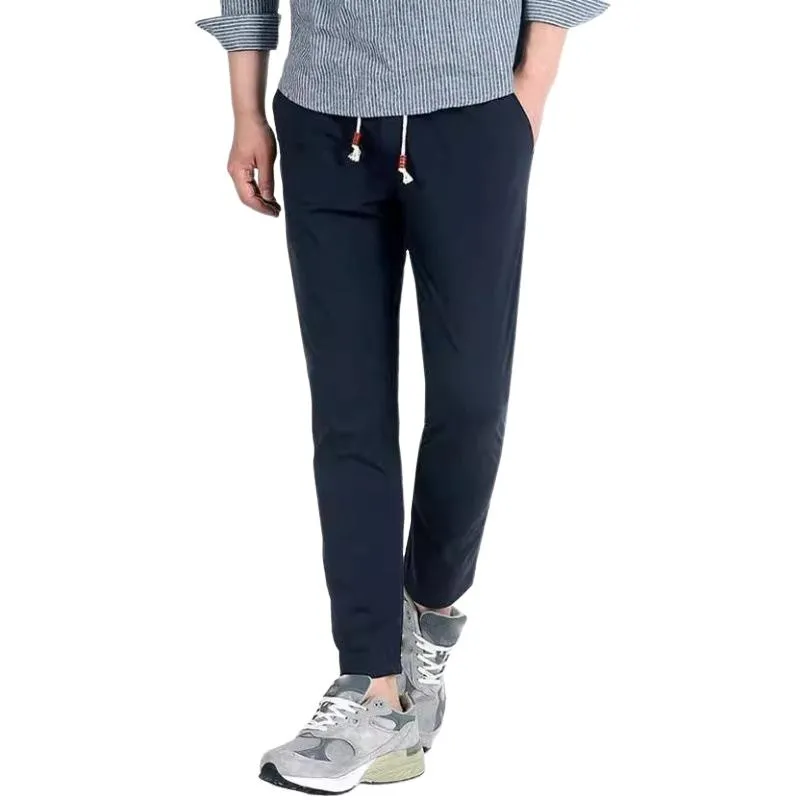 Men's Cool Solid Color Straight Drawstring Pants 60723916Y sold by Manly