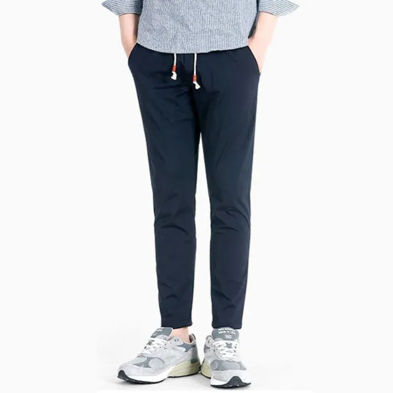 Men's Cool Solid Color Straight Drawstring Pants 60723916Y sold by Manly product image thumbnail 2