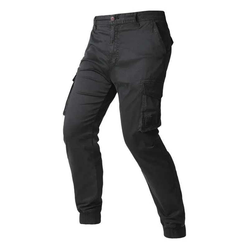 Men's Solid Color Multi-pocket Cargo Pants 70901926Z sold by Manly product image thumbnail 3
