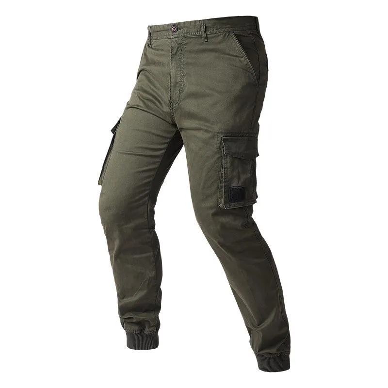 Men's Solid Color Multi-pocket Cargo Pants 70901926Z sold by Manly product image thumbnail 5