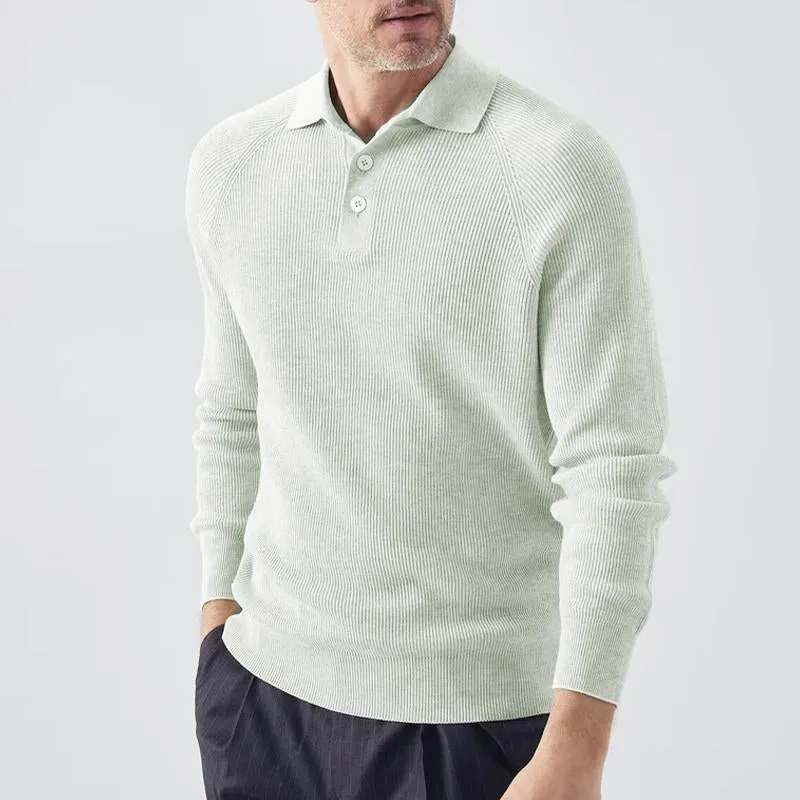 Men's Casual Solid Color Lapel Long Sleeve Sweater 22040432Y sold by Manly product image thumbnail 2