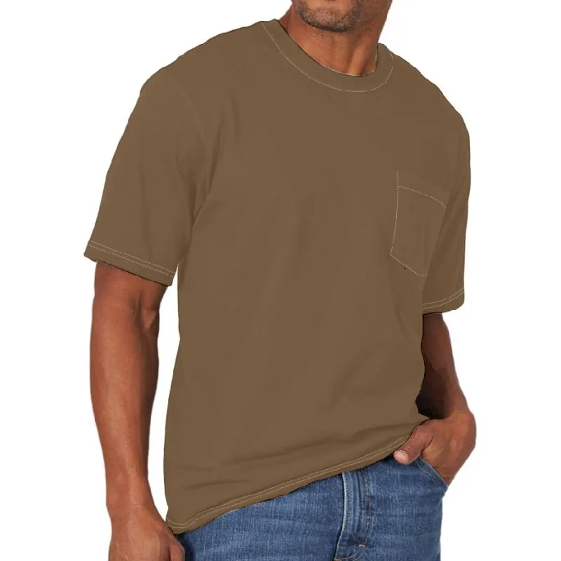 Men's Casual Solid Color Loose Round Neck Short Sleeve T-Shirt 24366207Y sold by Manly product image thumbnail 5