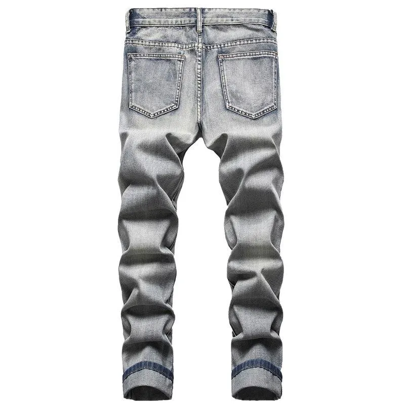 Men's Fashion Distressed Hole Slim Jeans 53146729Z sold by Manly product image thumbnail 4