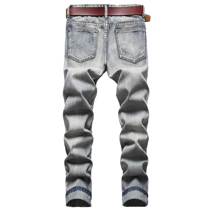 Men's Fashion Distressed Hole Slim Jeans 53146729Z sold by Manly product image thumbnail 2