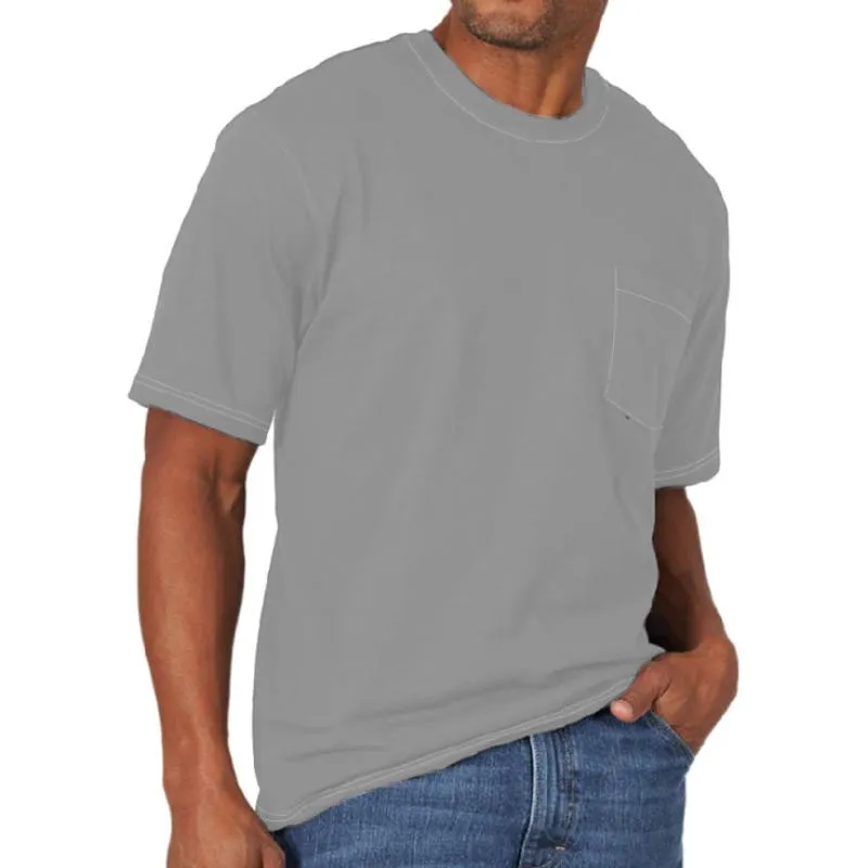 Men's Casual Solid Color Loose Round Neck Short Sleeve T-Shirt 24366207Y sold by Manly product image thumbnail 2
