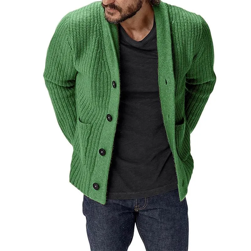 Men's Cardigan Solid Color Loose Jacket 02512550X sold by Manly product image thumbnail 3