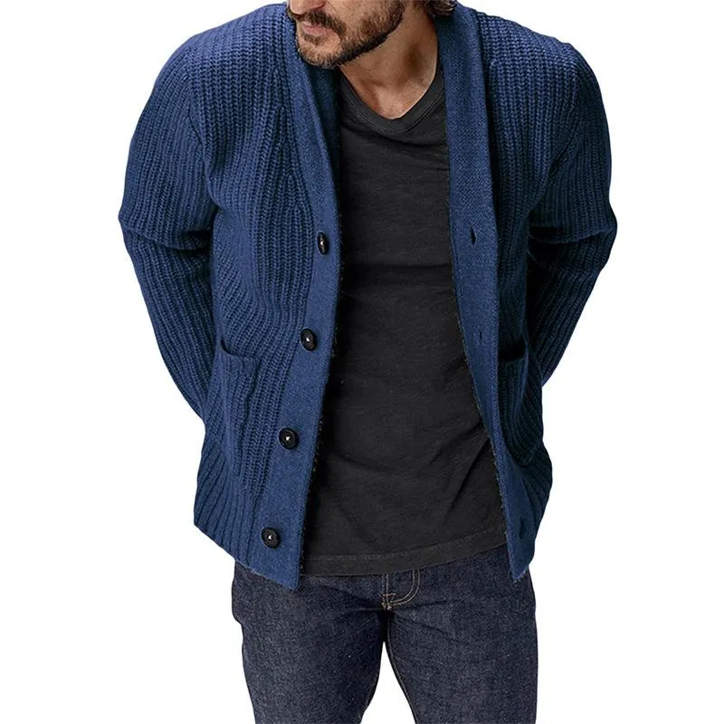 Men's Cardigan Solid Color Loose Jacket 02512550X sold by Manly product image thumbnail 2