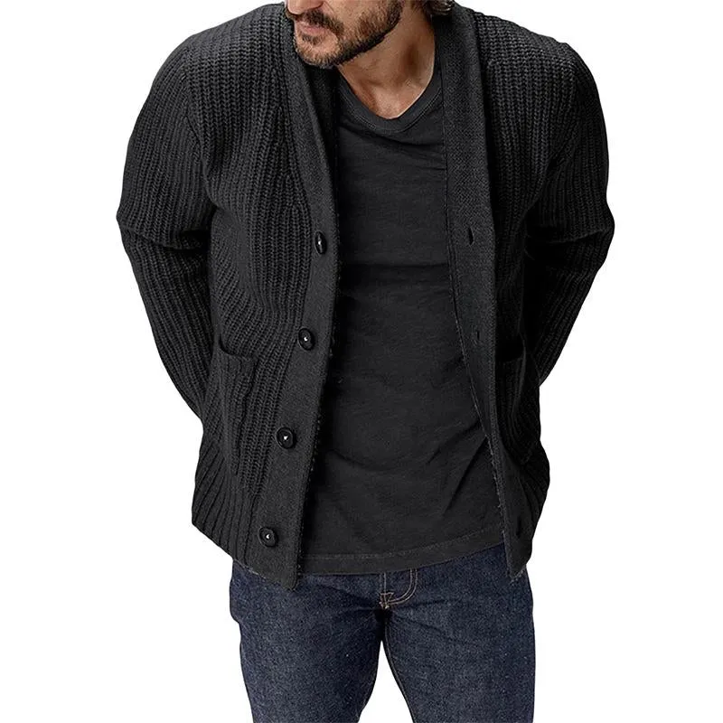 Men's Cardigan Solid Color Loose Jacket 02512550X sold by Manly product image thumbnail 5