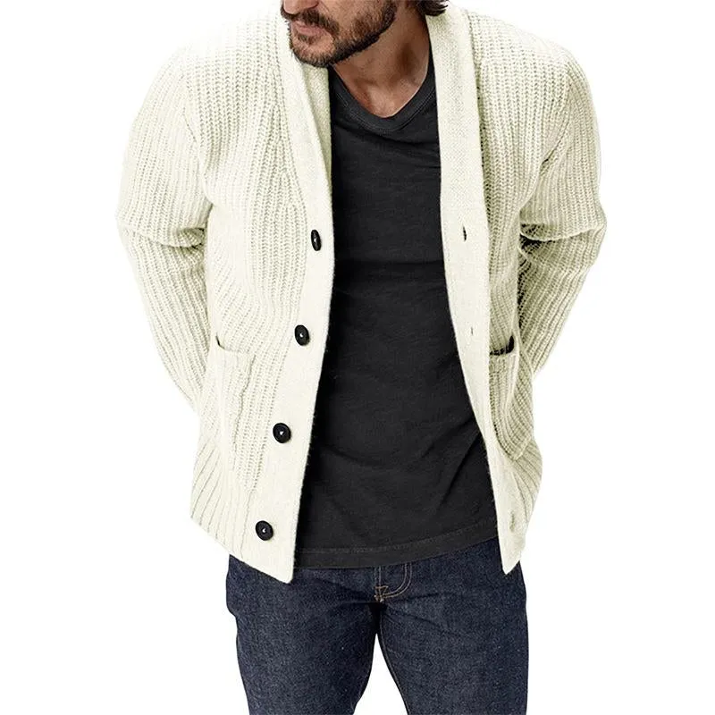 Men's Cardigan Solid Color Loose Jacket 02512550X sold by Manly product image thumbnail 4