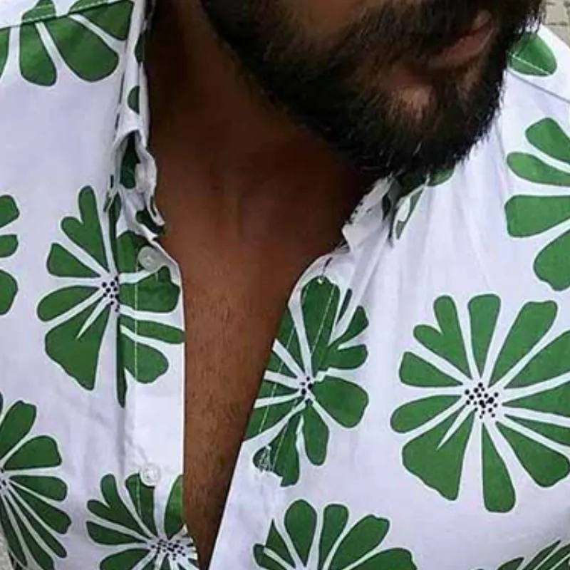 Men's Retro Casual Floral Print Long Sleeve Shirt 27221923TO sold by Manly product image thumbnail 3