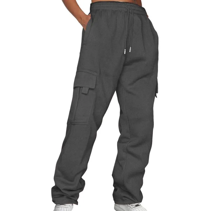 Men's Casual Multi-pocket Drawstring Cargo Trousers 62128779TO sold by Manly product image thumbnail 5