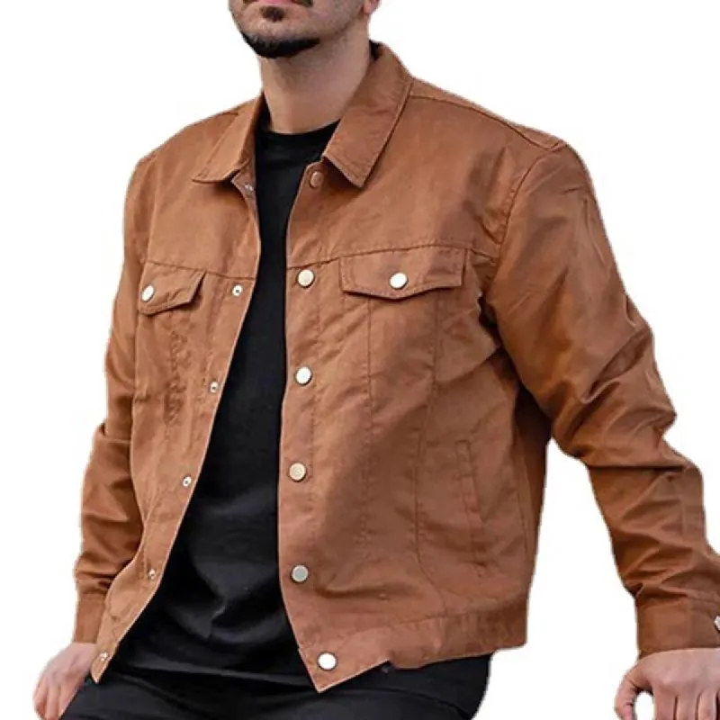 Men's Lapel Single Breasted Solid Jacket 84978723X sold by Manly