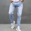Men's Fashion Distressed Tight Cotton Jeans 98175919Z sold by Manly