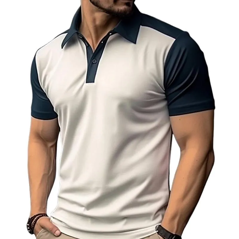 Men's Contrast Print Casual POLO Shirt 81833716X sold by Manly product image thumbnail 2