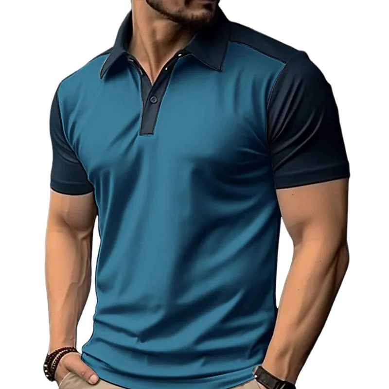 Men's Contrast Print Casual POLO Shirt 81833716X sold by Manly product image thumbnail 3