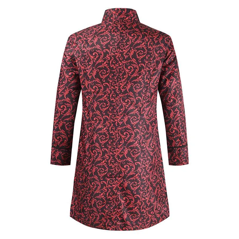 Men's Vintage Long Stand Collar Single Breasted Trench Coat 91504899M sold by Manly product image thumbnail 5