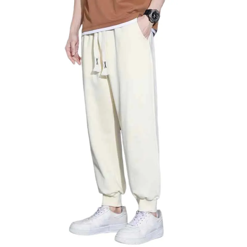 Men's Casual Loose Thin Elastic Waist Sports Pants 62093858M sold by Manly