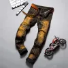 Men's Vintage Ripped Distressed Straight Jeans 98011349X sold by Manly