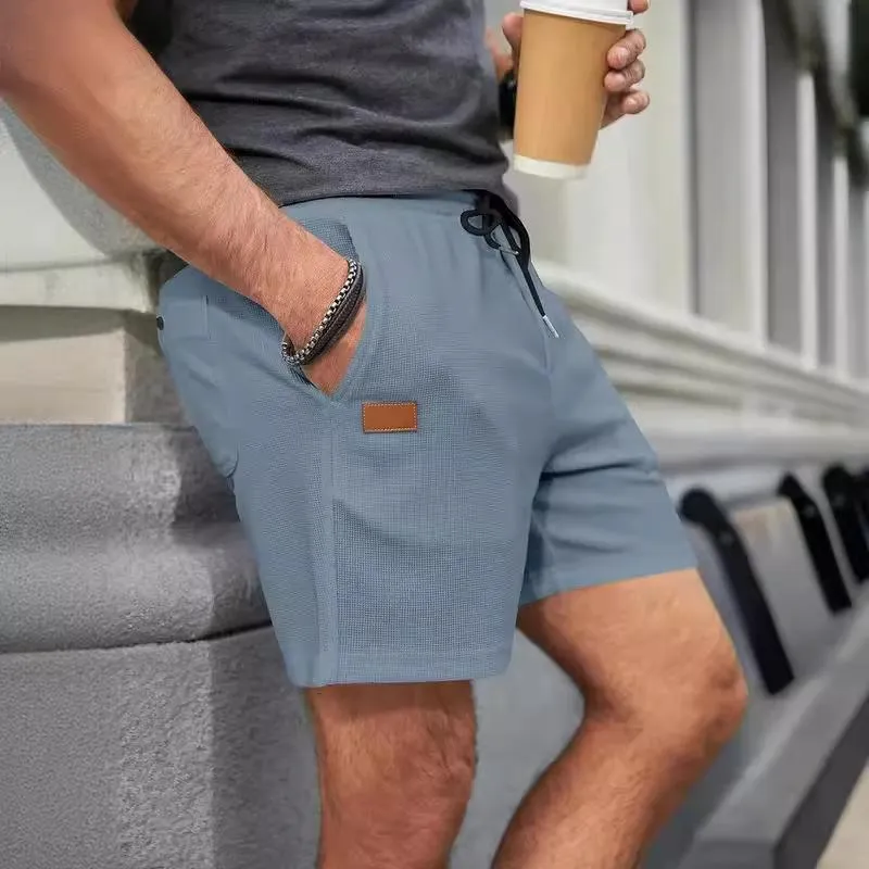 Men's Waffle Solid Color Athletic Shorts 49136274X sold by Manly product image thumbnail 5