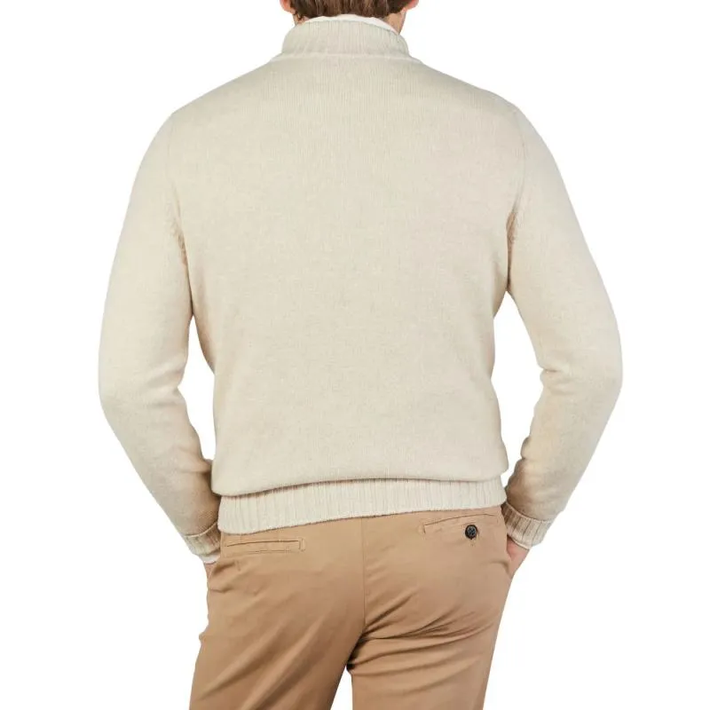Men's Casual Solid Color Stand Collar Zipper Pullover Knitted Sweater 41111864M sold by Manly product image thumbnail 4