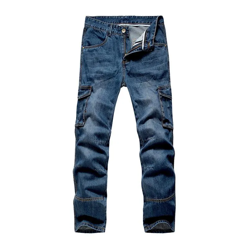 Men's Vintage Wash Multi Pocket Straight Cargo Jeans 76426117M sold by Manly