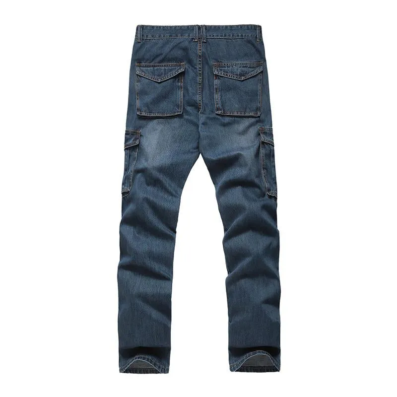 Men's Vintage Wash Multi Pocket Straight Cargo Jeans 76426117M sold by Manly product image thumbnail 2
