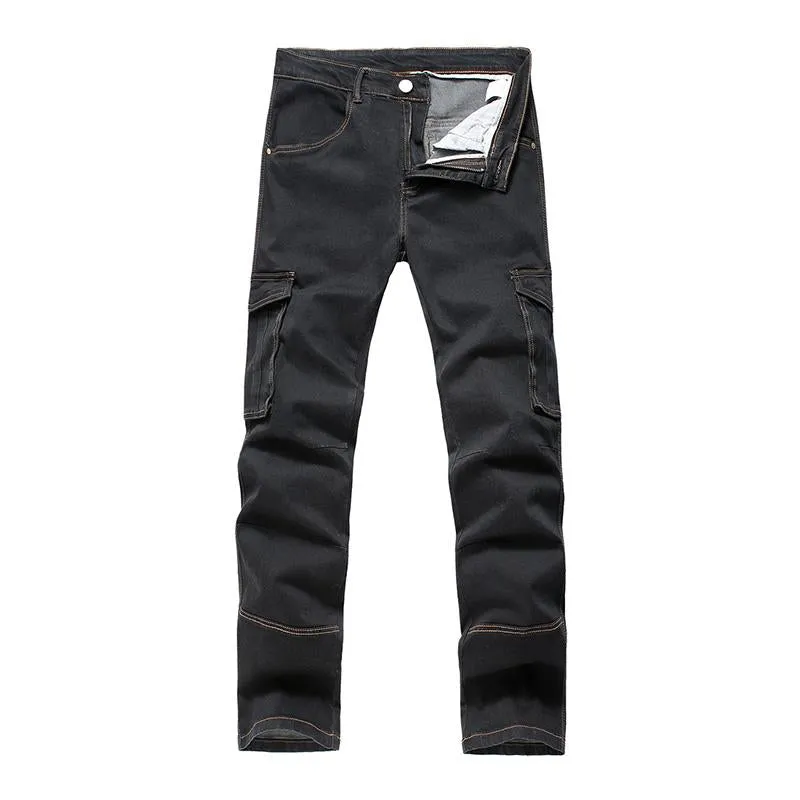 Men's Vintage Wash Multi Pocket Straight Cargo Jeans 76426117M sold by Manly product image thumbnail 3