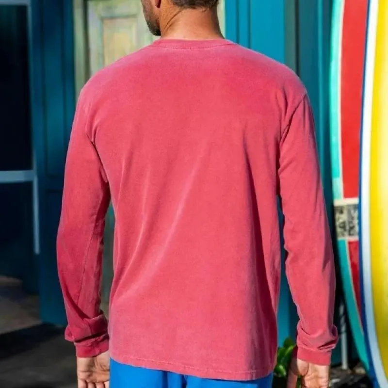 Men's Print Round Neck Long Sleeve Loose Casual T-shirt 95645174Z sold by Manly product image thumbnail 3