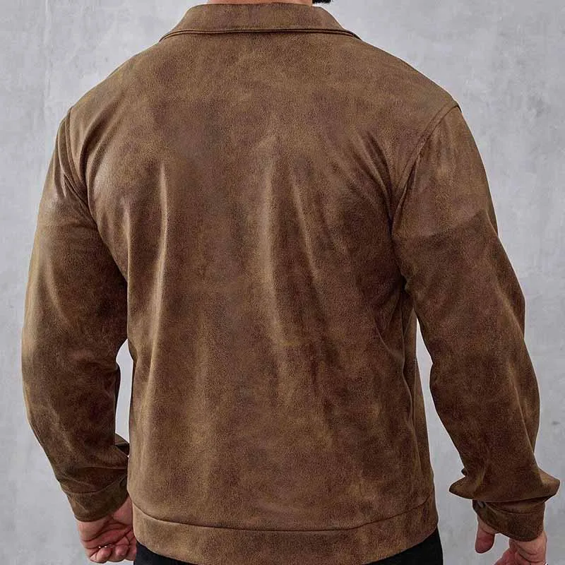 Men's Vintage Suede Lapel Jacket 15076739X sold by Manly product image thumbnail 2