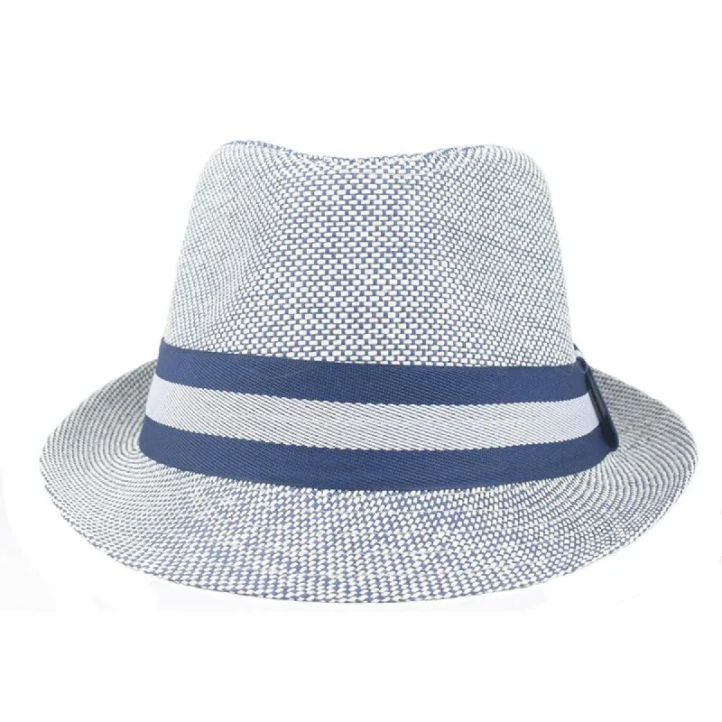 Men's Striped Webbing Beach Sun Protection Casual Jazz Hat 53175539Z sold by Manly