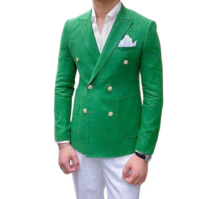 Men's Solid Color Casual Long Sleeve Blazer 40035522X sold by Manly product image thumbnail 3