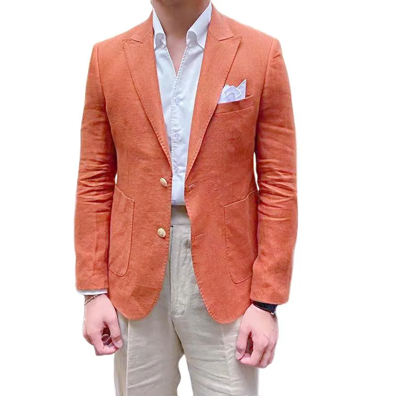 Men's Solid Color Casual Long Sleeve Blazer 40035522X sold by Manly product image thumbnail 2