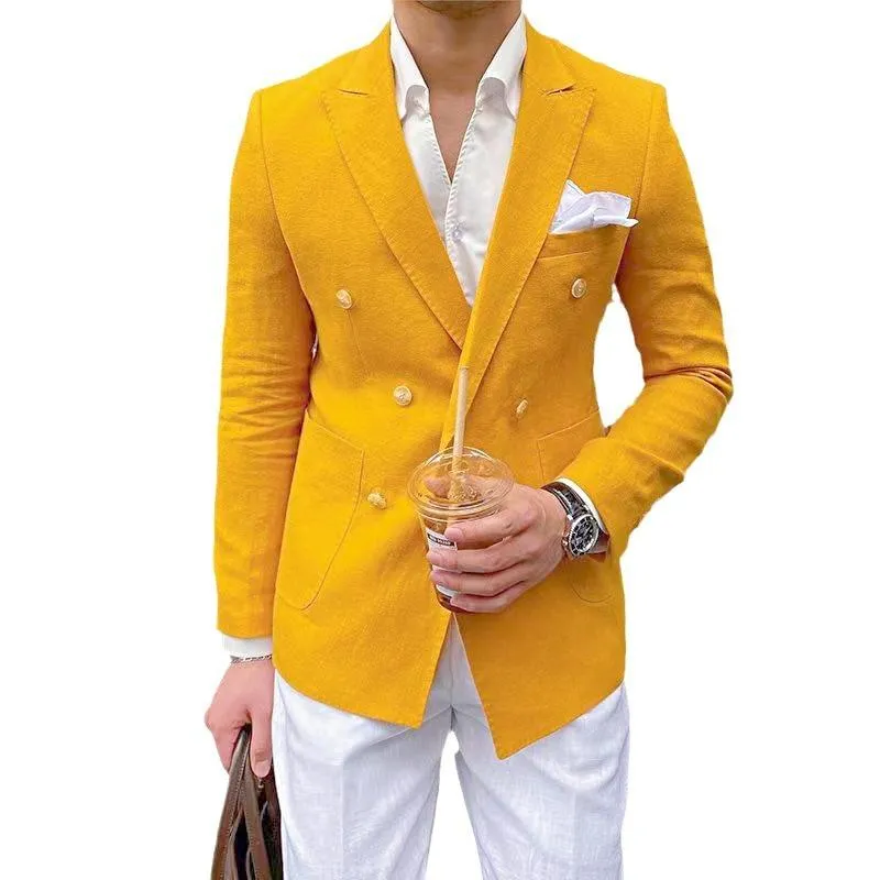 Men's Solid Color Casual Long Sleeve Blazer 40035522X sold by Manly product image thumbnail 5