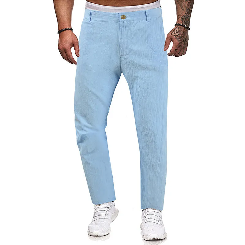 Men's Casual Solid Color Straight Leg Pants 18057213Y sold by Manly product image thumbnail 4