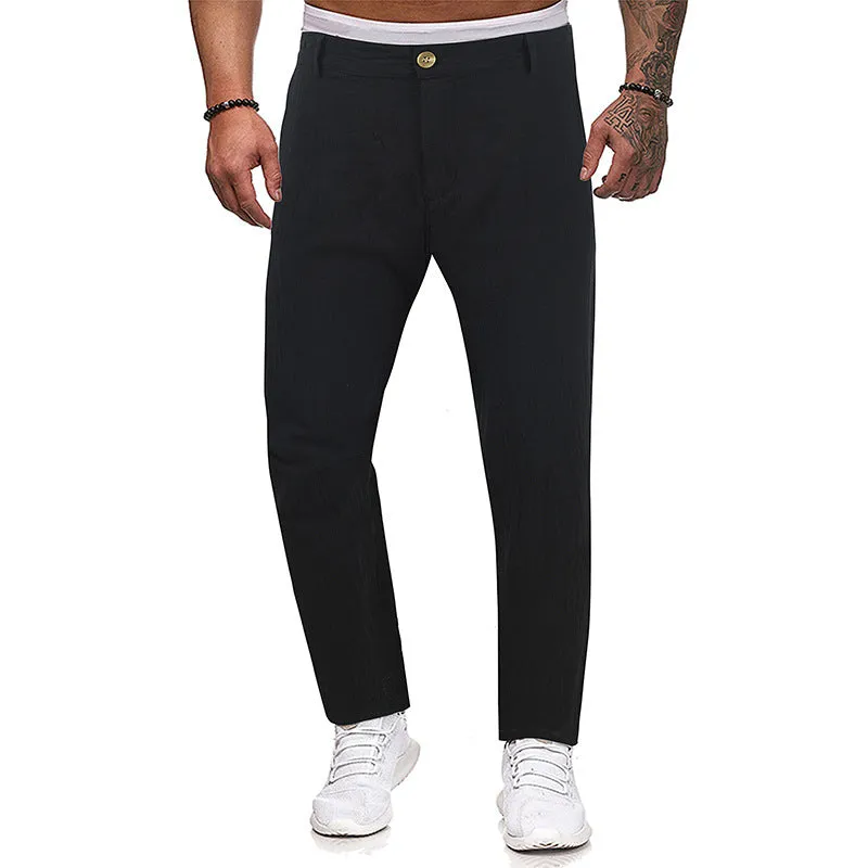 Men's Casual Solid Color Straight Leg Pants 18057213Y sold by Manly product image thumbnail 5