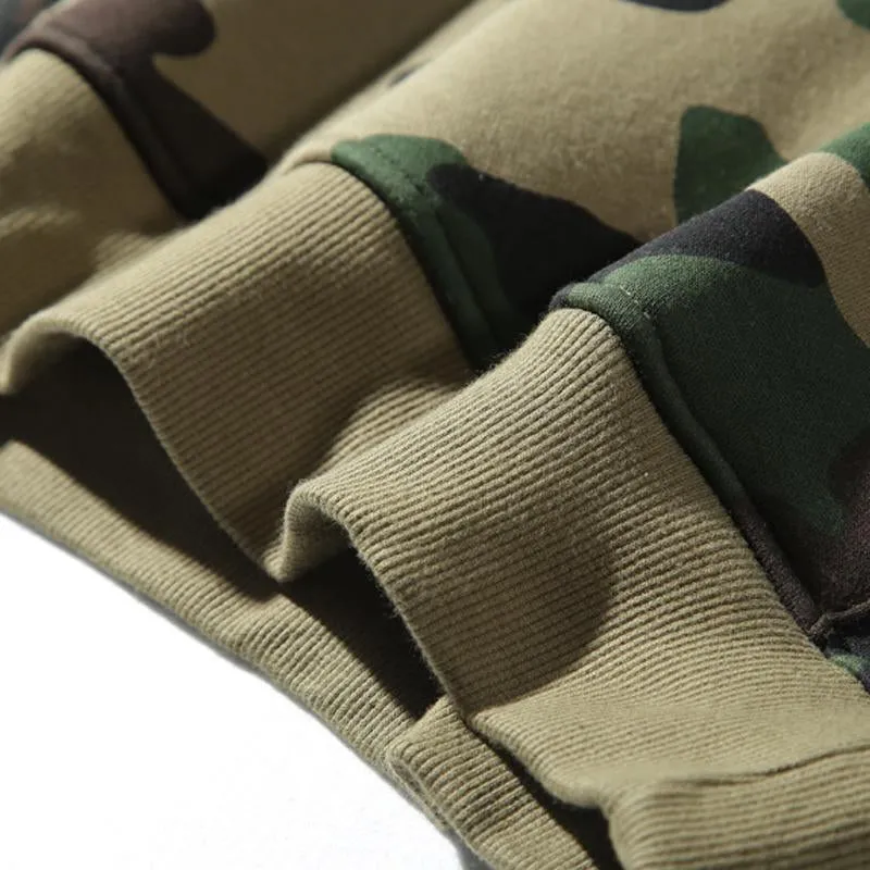 Men's Casual Outdoor Camouflage Fleece Warm Loose Hoodie 24316750M sold by Manly product image thumbnail 5