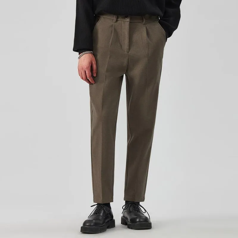 Men's Woolen Thickened Cone-shaped Business Casual Slim-fit Pants 82649616Z sold by Manly product image thumbnail 4