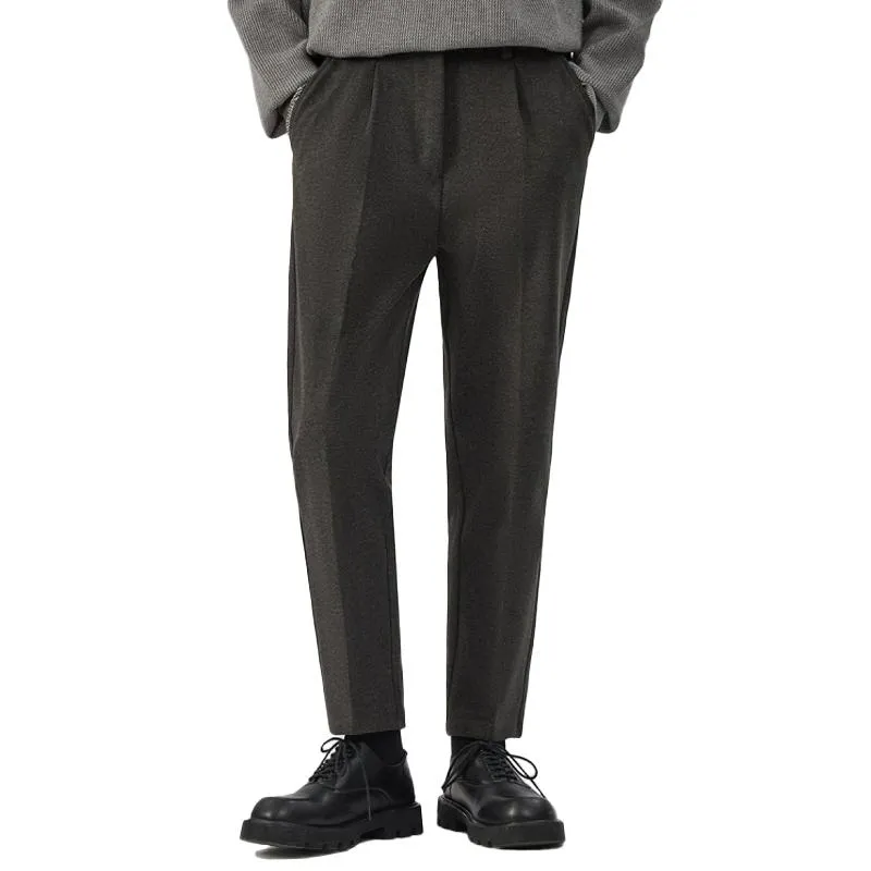 Men's Woolen Thickened Cone-shaped Business Casual Slim-fit Pants 82649616Z sold by Manly