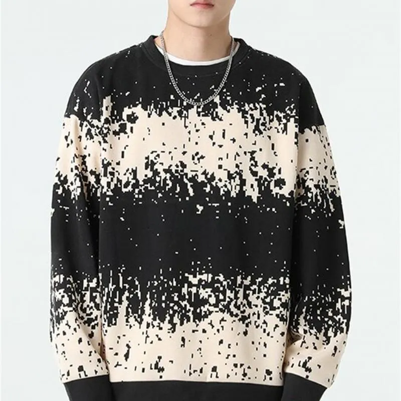 Men's Fashion Contrast Striped Loose Round Neck Sweatshirt 51420936M sold by Manly product image thumbnail 2