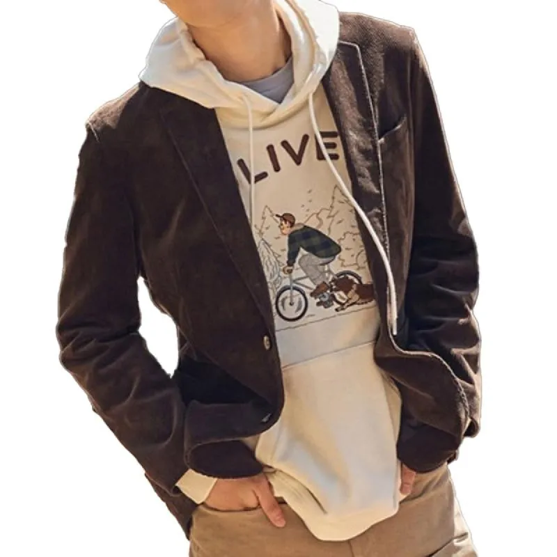 Men's Retro Solid Color Casual Blazer 80058911X sold by Manly
