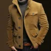 Men's Vintage Stand Collar Corduroy Multi-Pocket Jacket 86754965M sold by Manly