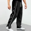 Men's Casual Elastic Waist Buttoned Loose Sports Pants 67791724M sold by Manly