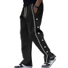 Men's Casual Elastic Waist Buttoned Loose Sports Pants 67791724M sold by Manly