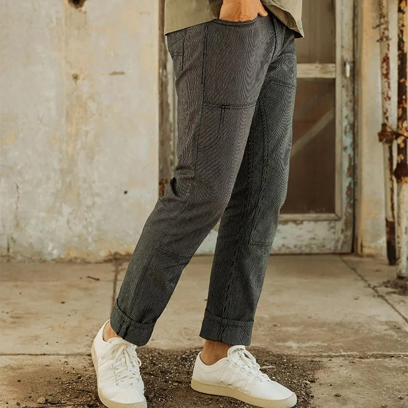 Men's Casual Patchwork Multi-pocket Slim-fit Cargo Pants 94078965M sold by Manly product image thumbnail 2