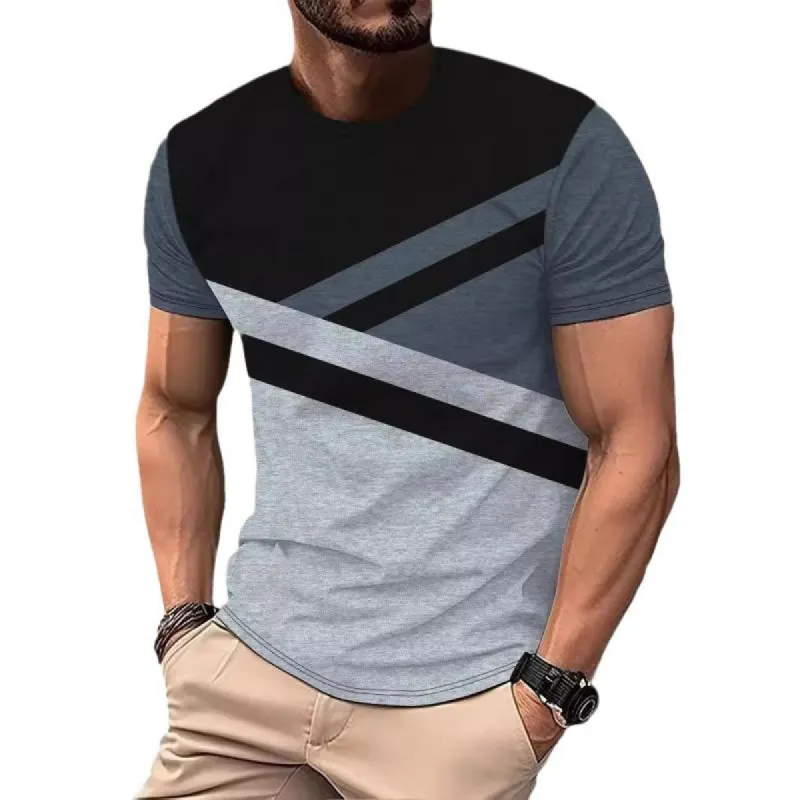Men's Printed Crew Neck Short Sleeve T-Shirt 26543483Y sold by Manly