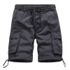 Men's Casual Outdoor Cotton Loose Multi-Pocket Cargo Shorts 73402137M sold by Manly
