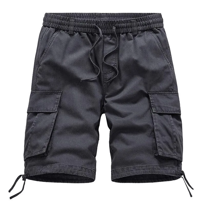 Men's Casual Outdoor Cotton Loose Multi-Pocket Cargo Shorts 73402137M sold by Manly